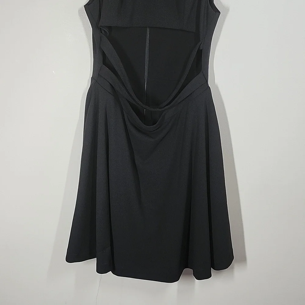 Dress the Population Mariela Dress Black Cutout Design Cocktail Date Night XL - Picture 3 of 11